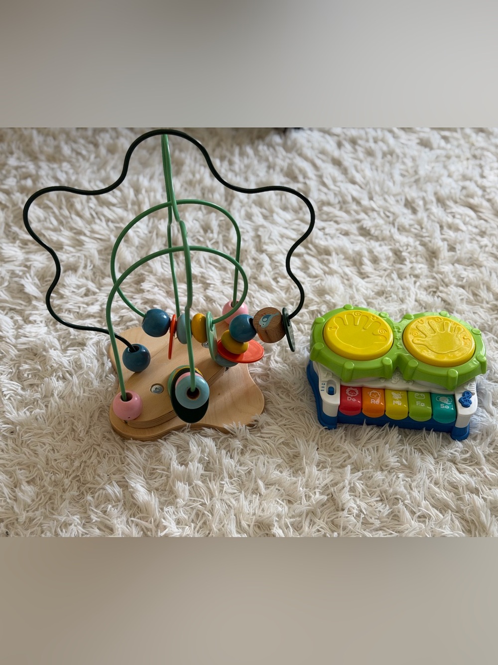Baby Activity Bead Maze and Drum Piano Set